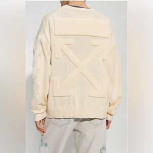 OFF-WHITE SWEATER WITH LOGO 3D Size Medium